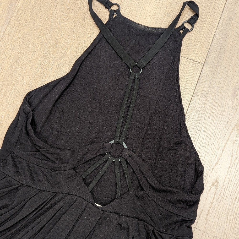 Silence + Noise Urban Outfitters Empire Waist Strappy Swing Dress Black Size XS - Picture 4 of 5